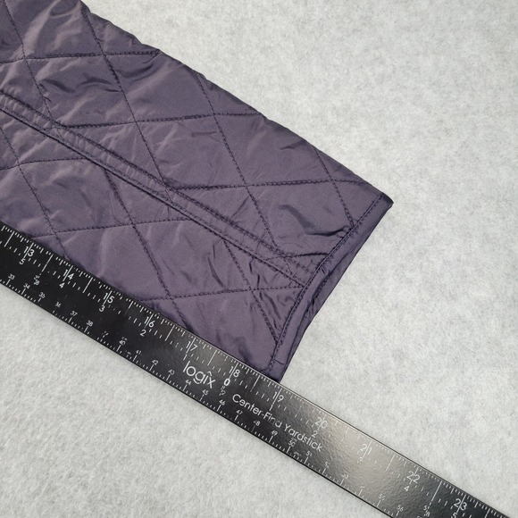 Barbour Annandale Ladies Quilted Jacket Navy Blue Floral Size US 4 UK 8 - Picture 8 of 12